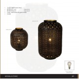 LUCIDE 78584/25/30 | Tahar Lucide asztali lámpa 31cm kapcsoló 1x E27 fekete, arany