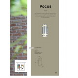 LUTEC 5604021001 | Focus-LUT Lutec fali lámpa íves 2x GU10 IP44 nemesacél, rozsdamentes acél, átlátszó
