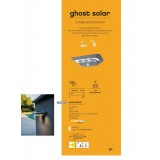 LUTEC 6901401337 | Ghost-Solar Lutec falikar lámpa mozgásérzékelő, kapcsoló napelemes/szolár 1x LED 260lm 4000K IP44 ezüstszürke, átlátszó