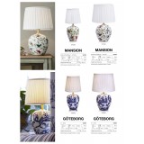 MARKSLOJD 107039 | Mansion Markslojd asztali lámpa 32,5cm vezeték kapcsoló 1x E14 sárgaréz, fehér, többszínű