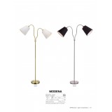 MARKSLOJD 105248 | Modena-MS Markslojd álló lámpa 152cm kapcsoló flexibilis 2x E27 acél, fekete, fehér
