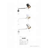MARKSLOJD 107224 | Alice-MS Markslojd falikar lámpa vezeték kapcsoló elforgatható alkatrészek 1x GU10 fekete, króm