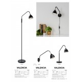MARKSLOJD 106081 | Valencia-MS Markslojd falikar lámpa vezeték kapcsoló elforgatható alkatrészek 1x GU10 sárgaréz, fekete, fehér