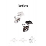 MAXLIGHT C0140 | Reflex Maxlight spot lámpa elforgatható alkatrészek 1x G9 fekete, króm