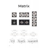 MAXLIGHT H0048 | MatrixM Maxlight beépíthető lámpa billenthető 185x185mm 1x G53 / AR111 fekete
