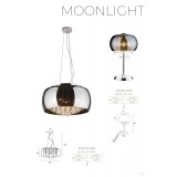 MAXLIGHT T0076-03D | MoonlightM Maxlight asztali lámpa kapcsoló 3x G9 króm, átlátszó
