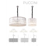 MAXLIGHT P0266 | Puccini Maxlight függeszték lámpa 11x E14 króm, átlátszó