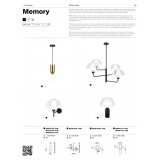 MAYTONI MOD177TL-01W | Memory Maytoni asztali lámpa 42,5cm fehér
