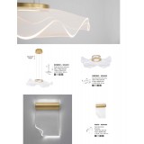 NOVA LUCE 9054502 | Siderno-NL Nova Luce mennyezeti lámpa 1x LED 2118lm 3000K arany, átlátszó