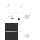 NOVA LUCE 9345604 | Tarquin Nova Luce függeszték lámpa - TRIAC kerek szabályozható fényerő, rövidíthető vezeték 1x LED 2592lm 3000K matt fehér, opál