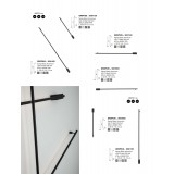 NOVA LUCE 9081130 | Gropius Nova Luce fali lámpa 1x LED 366lm 3000K fekete