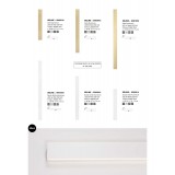 NOVA LUCE 9060614 | Seline Nova Luce fali lámpa téglalap 1x LED 1478lm 3000K IP44 matt fehér