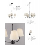 NOVA LUCE 9036046 | Moist-NL Nova Luce falikar lámpa 1x E27 fekete, krémszín
