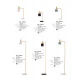 NOVA LUCE 9050163 | Paz Nova Luce álló lámpa 153,5cm kapcsoló elforgatható alkatrészek 1x E27 arany, fekete