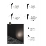 NOVA LUCE 9010005 | Inside Nova Luce leszúrható lámpa elforgatható alkatrészek 1x LED 579lm 3000K IP65 matt fekete