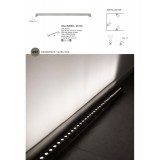 NOVA LUCE 9011102 | Wall-Washer-NL Nova Luce hangulatvilágítás lámpa elforgatható alkatrészek 1x LED 746lm 3000K IP67 szatén nikkel