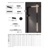 NOVA LUCE 9010112 | Slim-Magnetic-Profile Nova Luce rendszerelem CRI>90 lámpa mágnes 1x LED 316lm 3000K fekete