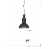 NOWODVORSKI 5067 | High-bay Nowodvorski függeszték lámpa 1x E27 fekete, fehér