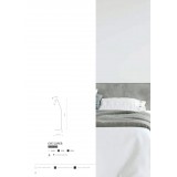 NOWODVORSKI 6493 | Eye-White Nowodvorski álló lámpa 160cm taposókapcsoló elforgatható alkatrészek 1x GU10 fehér