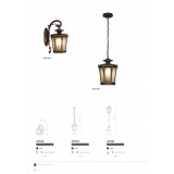 NOWODVORSKI 4694 | AmurN Nowodvorski álló lámpa 115cm 1x E27 IP44 bronz, áttetsző