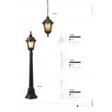 NOWODVORSKI 4685 | Tybr Nowodvorski álló lámpa 110cm 1x E27 IP44 antikolt bronz, opál