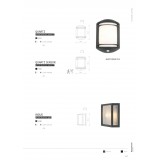 NOWODVORSKI 3411 | Quartz Nowodvorski fali lámpa 1x E27 IP21 fekete, opál