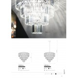 NOWODVORSKI 7631 | Cristal-NW Nowodvorski mennyezeti lámpa 12x E14 ezüst, kristály