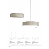 NOWODVORSKI 8953 | Turda Nowodvorski mennyezeti lámpa kerek 3x E27 szürke, ezüst, fehér