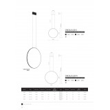 NOWODVORSKI 10861 | Circolo Nowodvorski függeszték lámpa kerek 1x LED 700lm 4000K fekete, opál