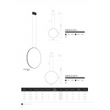 NOWODVORSKI 10811 | Circolo Nowodvorski függeszték lámpa kerek 1x LED 660lm 3000K fekete, opál