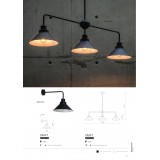 NOWODVORSKI 9150 | Craft Nowodvorski függeszték lámpa 3x E27 fekete, fehér