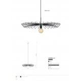 NOWODVORSKI 8874 | Umbrella-NW Nowodvorski függeszték lámpa 1x E27 fekete, arany
