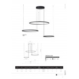 NOWODVORSKI 10817 | Circolo Nowodvorski függeszték lámpa 1x LED 1600lm 3000K fekete, opál