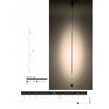NOWODVORSKI 10857 | Vertic Nowodvorski függeszték lámpa 1x LED 700lm 4000K fekete