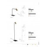 NOWODVORSKI 7716 | Mono-NW Nowodvorski asztali lámpa 40cm kapcsoló elforgatható alkatrészek 1x GU10 fekete, arany