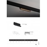 NOWODVORSKI 10145 | LVM-Magnetic Nowodvorski rendszerelem 48V lámpa mágnes, elforgatható alkatrészek 1x LED 800lm 3000K fekete