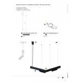 NOWODVORSKI 10597 | LVM-Magnetic Nowodvorski rendszerelem - tápcsatlakozó 48V - függeszték alkatrész fekete