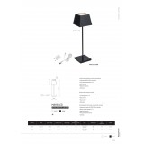 NOWODVORSKI 8397 | Mahe Nowodvorski hordozható, asztali lámpa fényerőszabályzós érintőkapcsoló szabályozható fényerő, elemes/akkus, USB csatlakozó 1x LED 168lm 3000K IP54 fehér