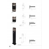 NOWODVORSKI 7017 | Rio Nowodvorski fali lámpa mozgásérzékelő, fényérzékelő szenzor - alkonykapcsoló 1x E27 IP54 fekete, áttetsző