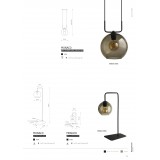 NOWODVORSKI 9308 | Monaco-Crane Nowodvorski asztali lámpa 57,5cm vezeték kapcsoló 1x E27 fekete, füst
