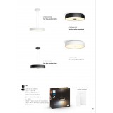 PHILIPS 8719514341258 | PHILIPS-hue-Fair Philips mennyezeti hue DIM hordozható kapcsoló + hue okos világítás kerek távirányító szabályozható fényerő, állítható színhőmérséklet, Bluetooth 1x LED 3000lm 2200 <-> 6500K fekete, fehér