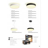 PHILIPS 41162/30/P6 | PHILIPS-hue-Enrave Philips függeszték hue DIM hordozható kapcsoló + hue okos világítás kerek távirányító szabályozható fényerő, állítható színhőmérséklet, Bluetooth 1x LED 4300lm 2200 <-> 6500K fekete, fehér