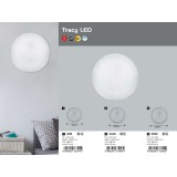 RABALUX 3392 | Tracy-LED Rabalux fali, mennyezeti lámpa kerek 1x LED 960lm 3000K fehér, áttetsző