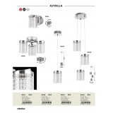 RABALUX 5042 | Astrella Rabalux mennyezeti lámpa 1x LED 1350lm 4000K króm, átlátszó, kristály