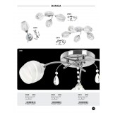 RABALUX 2968 | Danila Rabalux falikar lámpa 1x E27 króm, átlátszó, fehér