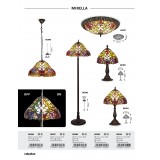 RABALUX 8090 | Mirella Rabalux asztali lámpa 46,5cm vezeték kapcsoló 1x E27 bronz, többszínű