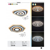 RABALUX 3099 | Taneli Rabalux mennyezeti lámpa távirányító szabályozható fényerő, állítható színhőmérséklet, éjjelifény 1x LED 3685lm 3000 <-> 6500K fehér