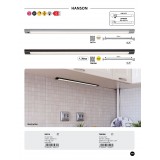 RABALUX 78026 | Hanson Rabalux pultmegvilágító lámpa mozgásérzékelő, fényerőszabályzós érintőkapcsoló szabályozható fényerő 1x LED       570lm 3000K fekete, fehér