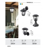 RABALUX 8617 | Marseille Rabalux falikar lámpa UV álló műanyag 1x E27 IP44 UV fekete, átlátszó
