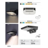 RABALUX 77006 | Brezno Rabalux fali lámpa mozgásérzékelő, fényérzékelő szenzor - alkonykapcsoló, kapcsoló napelemes/szolár 1x LED 145lm 4000K IP44 fekete, fehér